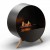 Planika Bubble Floor automatic free-standing bioethanol fireplace
