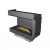 Planika Forma Left-sided Corner Fireplace with Prime Fire Burner