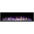 Aflamo Pride Slim 127 cm black wall-mounted electric fireplace