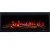 Aflamo Royal 3D 120 cm built-in electric fireplace with 3D flame and glowing embers