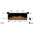 Aflamo Royal 126 cm wall-mounted electric fireplace with LED flame and black glass