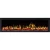 Royal 60 inch wall-mounted electric fireplace with LED flames and decorative crystals/logs