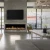 Royal 60 inch wall-mounted electric fireplace with LED flames and decorative crystals/logs