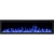 Aflamo Royal 165 cm wall-mounted electric fireplace with black glass and LED flame