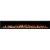 Royal 100 inch wall-mounted electric fireplace with LED flames and decorative crystals/logs