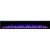 Royal 100 inch wall-mounted electric fireplace with LED flames and decorative crystals/logs