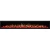 Royal 100 inch wall-mounted electric fireplace with LED flames and decorative crystals/logs