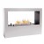 ScandiFlames Lansing L - White Bioethanol Fireplace