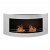 Elegant bio ethanol fireplace for wall mounting