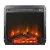 Eldur 18 inch black electric fireplace insert with LED flame effect and heater from ScandiFlames Electric