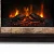 ScandiFlames Eira freestanding electric fireplace with stone mantel, brown finish