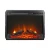 Eldur 23 inch black electric fireplace insert with LED flame effect and heater