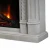 ScandiFlames Embla freestanding electric fireplace with ornate polystone frame and Eldur 23" insert