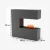 Glow Fire Schiller Grey - OMC 600 | Freestanding Water Vapour Fireplace, 120 cm x 120 cm x 38 cm