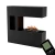 Schiller Pocket Black - OMC 600 Freestanding Water Vapour Fireplace – Realistic Flame, Eco-Friendly Design