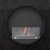 Round bio fireplace for wall mounting