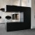 3-sidet bio fireplace in black