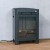 Black standing electric fireplace