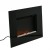 Wall mounted fireplace in black - cheap