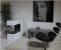 Three-sided freestanding bio ethanol fireplace in white