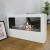 White freestanding bioethanol fireplace 120cm