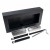 Super simple and sleek black bioethanol fireplace for wall mounting