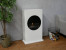 White freestanding ethanol fireplace - 100 cm wide