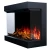 Aflamo Superb 3D 103.2 cm black 3-sided inset electric fireplace