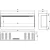 Aflamo Superb 3D 140 black 3-sided inset electric fireplace