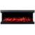 Aflamo Superb 3D 160 (163.2 cm) black 3-sided inset electric fireplace