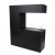Black Room Divider Bio Fireplace