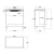 Aflamo Tower + Stand 56 cm black 3-sided freestanding electric fireplace