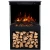 Aflamo Tower + Stand 76 cm black 3-sided freestanding electric fireplace