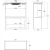 Aflamo Tower + Stand 76 cm black 3-sided freestanding electric fireplace