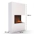 Glow Fire Tucholsky Left Corner White - OMC 600 | Freestanding Water Vapour Fireplace, White, 91 cm x 150 cm x 35 cm