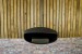 Black UFO-60 Hein & Haugaard handcrafted ceiling-mounted fireplace