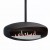 Hein & Haugaard UFO-80 ceiling-mounted bioethanol fireplace in a black finish