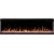 Aflamo Unique 127 cm black wall-mounted electric fireplace