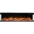 Aflamo Unique 153 cm black wall-mounted electric fireplace