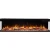 Aflamo Unique 166 cm black wall-mounted electric fireplace