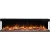 Aflamo Unique 183 cm black wall-mounted electric fireplace