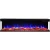 Aflamo Unique 254 cm black wall-mounted electric fireplace