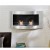 Elegant bio ethanol fireplace for wall mounting