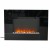 Wall mounted fireplace in black - cheap