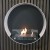 Delaware White - Round wallmounted bioethanol fireplace