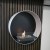 Delaware White - Round wallmounted bioethanol fireplace
