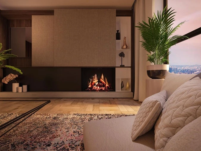 Electric fireplace from Dru